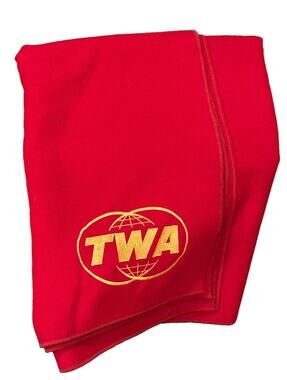 Mad Men Don Draper Red TWA Blanket Original Season 7 Prop Master Owned COA